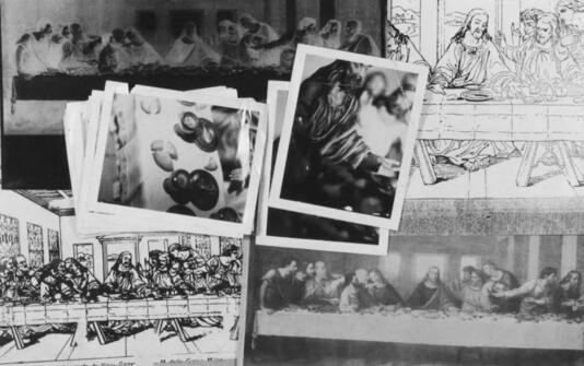 安迪沃霍尔《最后的晚餐》创作素材 图片：The Archives of the Andy Warhol Museum，Pittsburgh