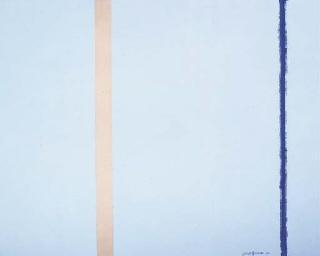 想挣380w美元？学学艺术家 Barnett Newman在纸上画两道吧。