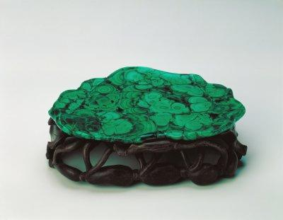 孔雀石盘[清]故宫博物院藏