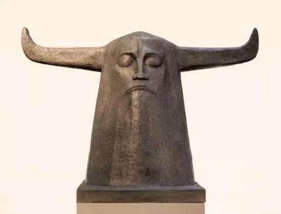 《神农氏巨型头像》 &nbsp;铸铜 高2000cm &nbsp; 1998年