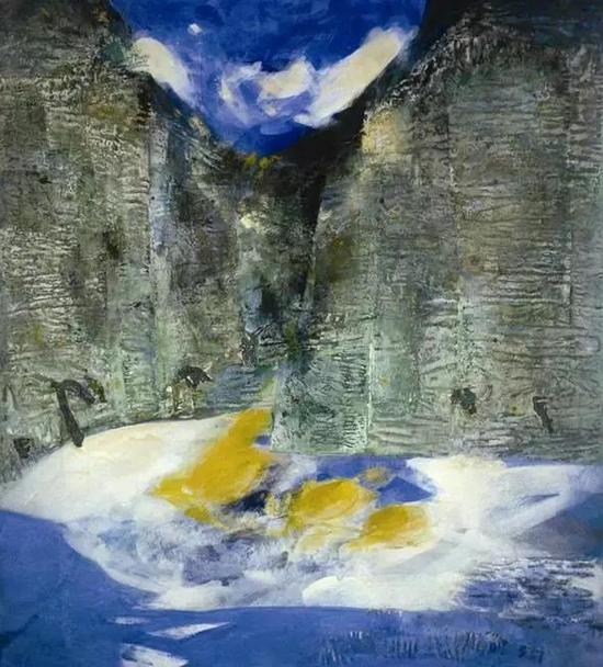 岁月的记忆 &nbsp;丹培拉综合材料200x180cm 2002—2004年