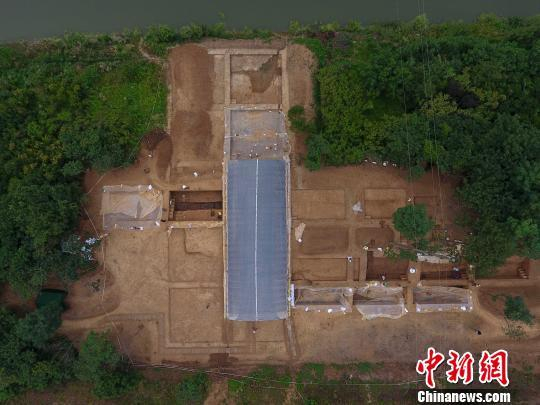 图为扬州蜀岗古城北城墙东段西部城门遗址。扬州唐城考古工作队供图