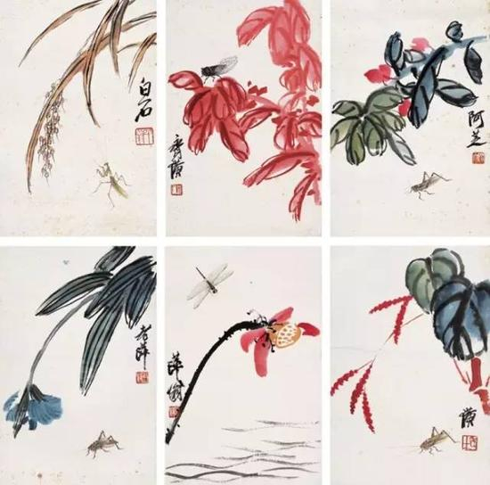 齐白石最全高清草虫图一次看够_手机新浪网