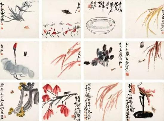 齐白石 草虫花卉図 三尺中堂 掛軸 装裱 鑑賞用 宣紙 インテリア美術 w700d1q75cms.jpg?by=