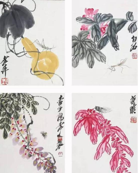 草虫图 册页