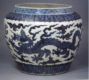 上海博物馆藏 明正统青花龙纹缸