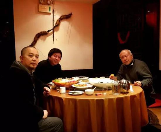 张天志与其恩师李山，艺术批评家朱其畅谈原生艺术