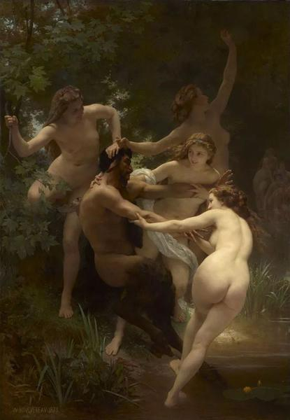 Nymphs and Satyr， William-Adolphe Bouguereau，1873