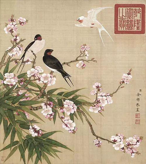 名画里的桃花：桃之夭夭 灼灼其华|佚名|恽寿平|咏春|王武|沈铨_手机新浪网