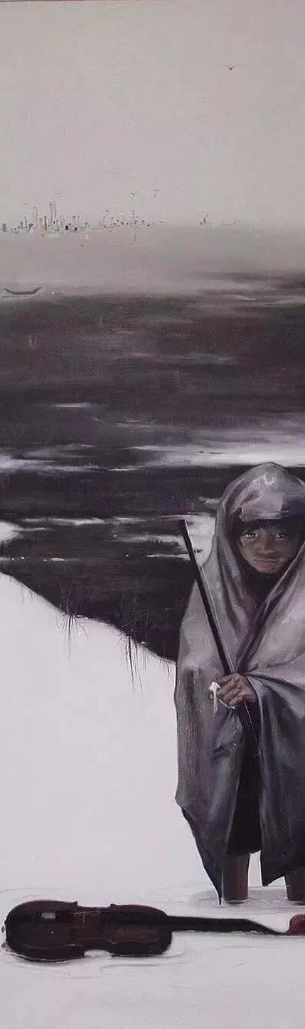 远方 &nbsp;2017 &nbsp; 布面油画 &nbsp; 200x60cm