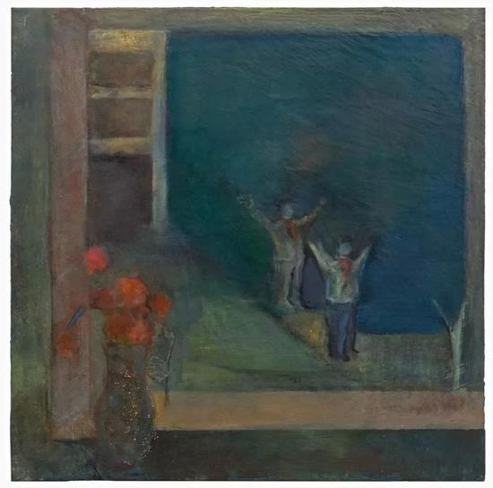 爱的虚构，60x60cm，木板综合材料，2017