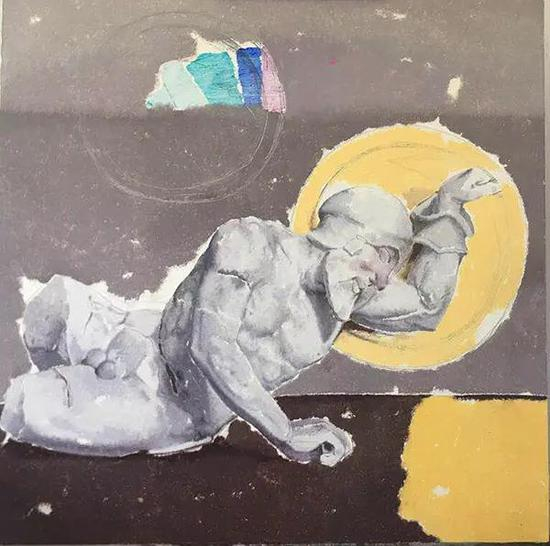 蓼萧 容器-系列 布面油画 150X150cm 2018