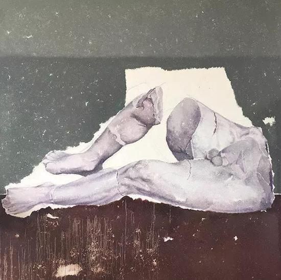 蓼萧 容器-系列 布面油画 150X150cm 2018