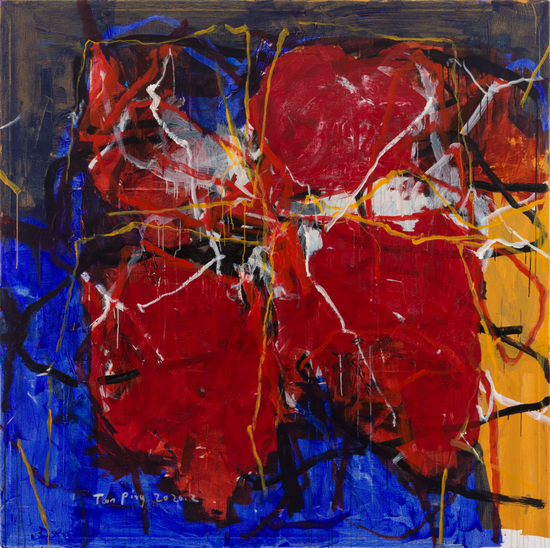 《无题》，布面丙烯，200&nbsp;x&nbsp;300 cm，2021