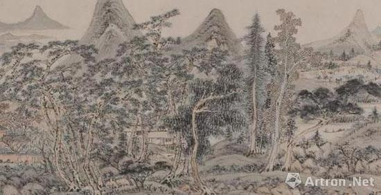 ∧ &nbsp;赵左 山水册 之一