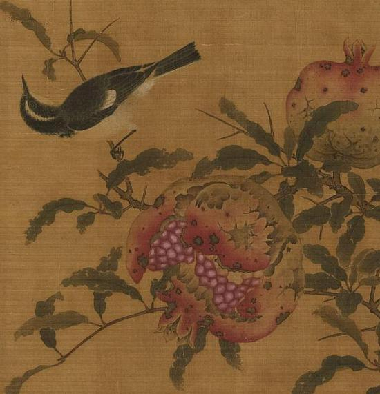 宋 吴炳 榴开见子（局部）