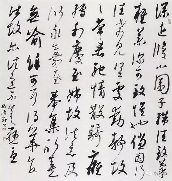 施恩波书作