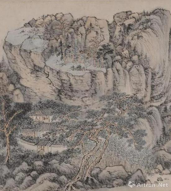 赵左 谿山无尽 局部（一）