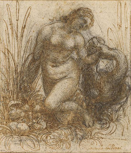 达·芬奇，丽达与天鹅，1506-1508