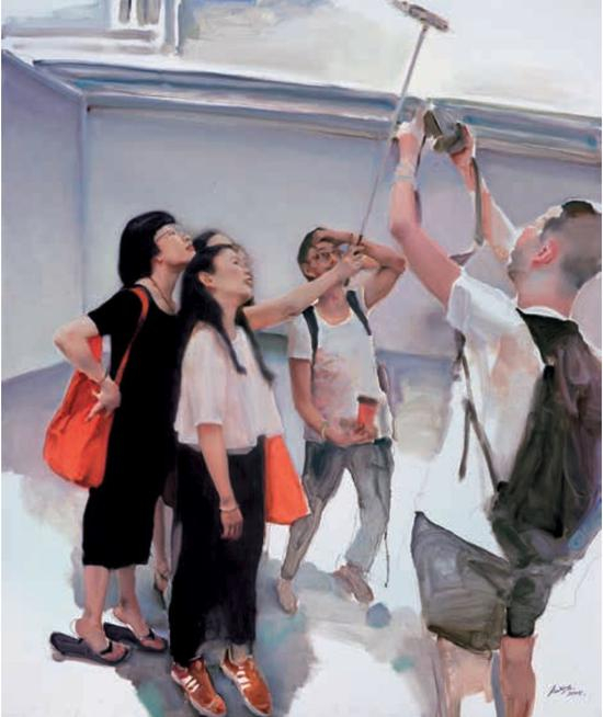《欢颜No.2》，布面油画，180x150cm，2015