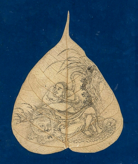 菩提叶罗汉画 &nbsp;丹麦国家图书馆藏