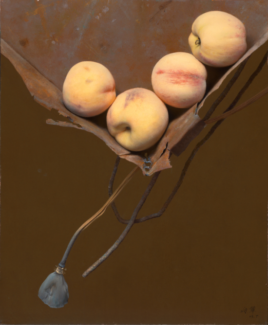 冷军《铁盒子与桃之一》46X38cm2003年