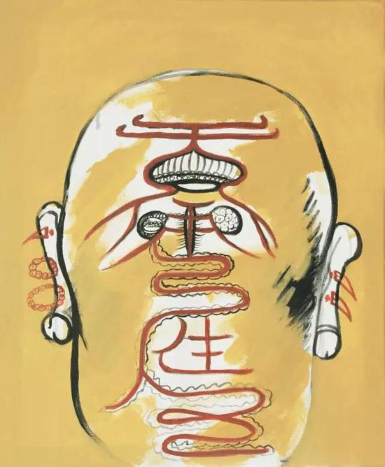 中国一 家人之一 （ 布面丙烯 60cm x 50cm 2016年12月）