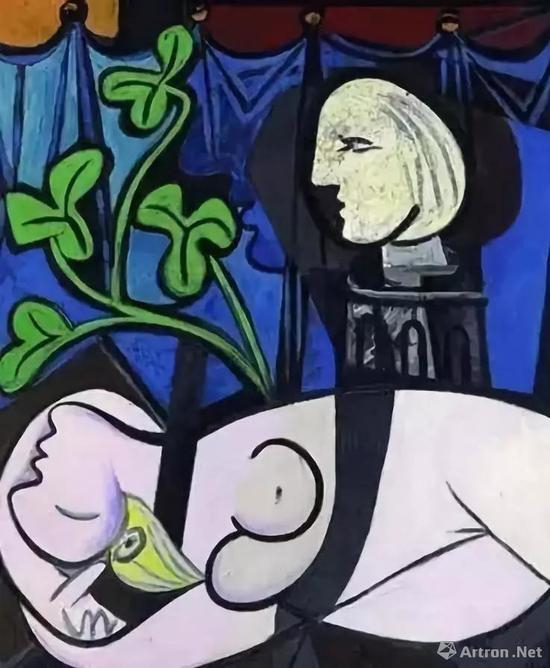 ▲皮诺藏品：毕加索作品《Nude，Green Leaves， and Bust》