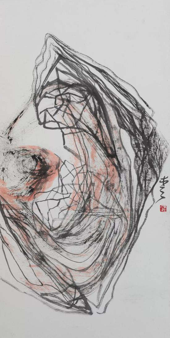 心望所思 纸本水墨 69.3×137.3cm 2018