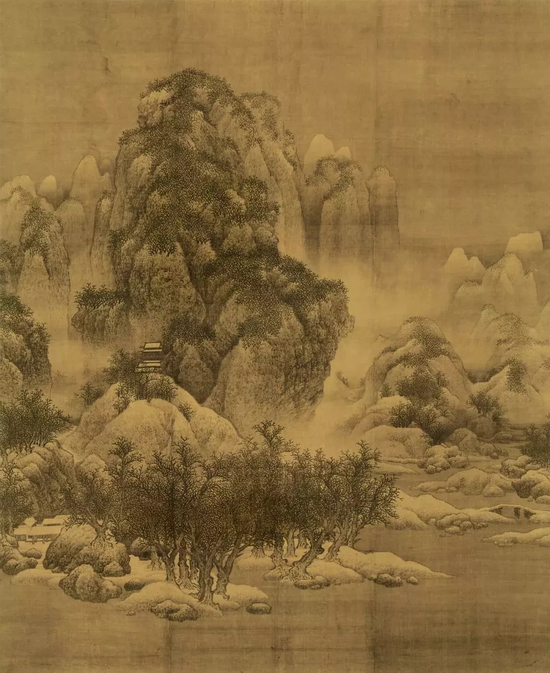 ▲ 《雪景寒林图》 范宽 天津市博物馆藏