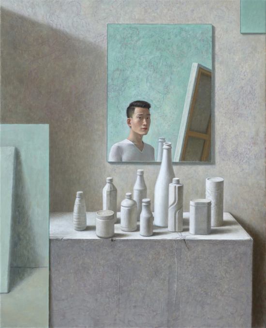 仝紫云《审视4》100x80cm 2018年