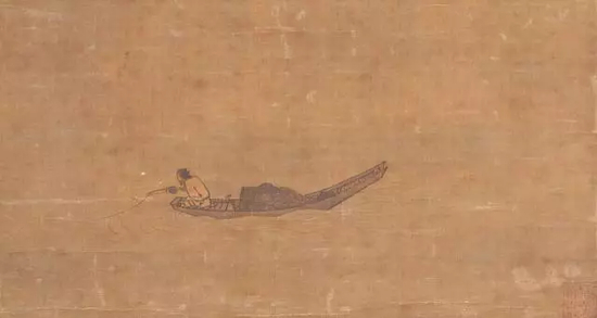 《寒江独钓图》 马远26.7 x 50.6 cm 日本东京国立博物馆藏
