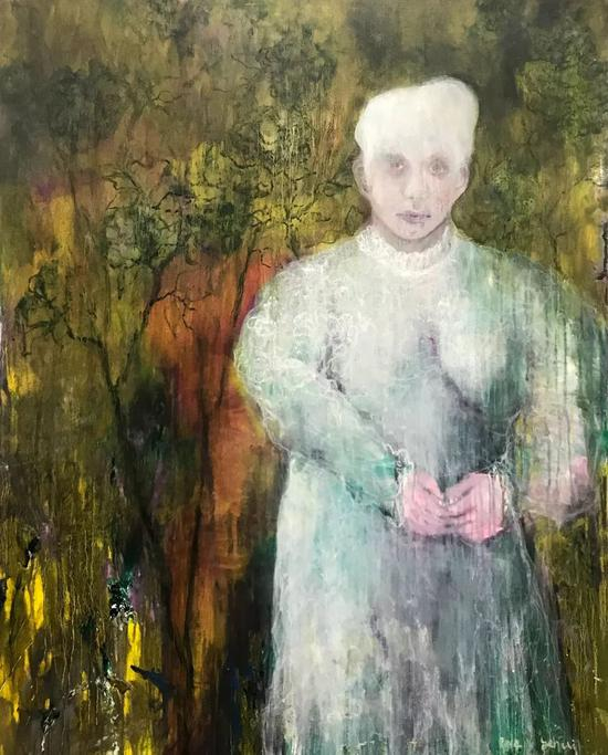 葛辉_《密林诗人》_125x100cm_布面油画_2014