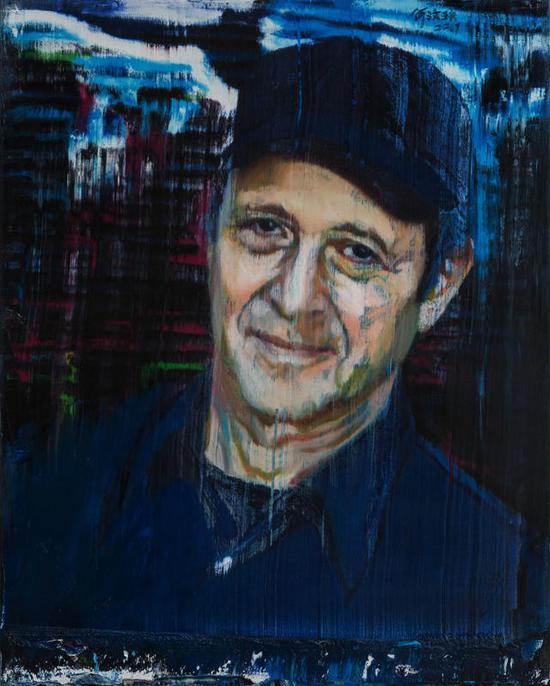 Steve Reich&nbsp;100x80cm 布面油画 Oil on Canvas 2017