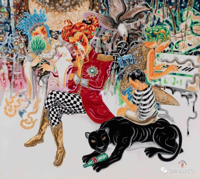 Here and Now&nbsp;2019 宣纸设色 170x190cm