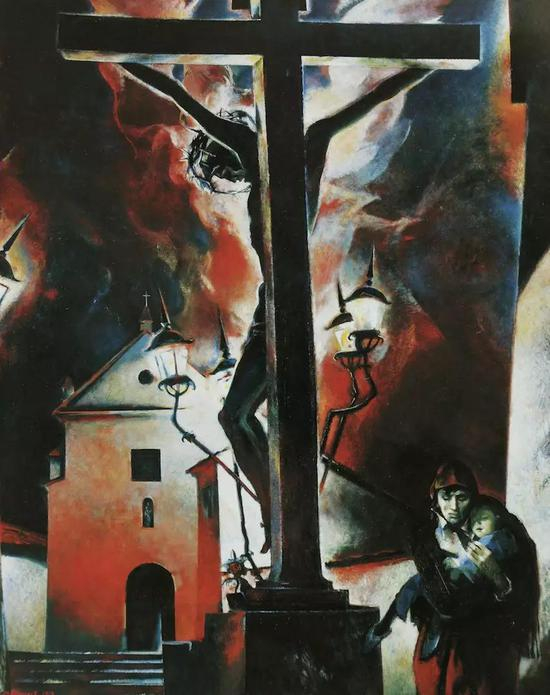 《西班牙三联画-科尔多瓦的十字架》1977-1979年&nbsp; 250x200cm