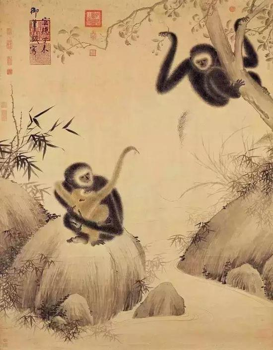 ▲ &nbsp;明宣宗 《戏猿图》