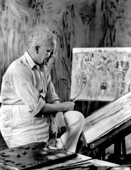 劳尔·杜菲在他的工作室 1937年 劳拉·阿尔滨·基洛摄