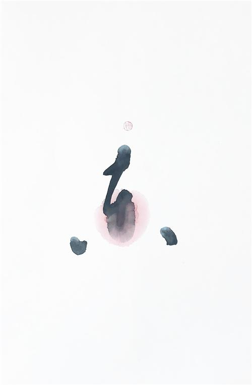 （梅一作品《东》70cm×50cm）