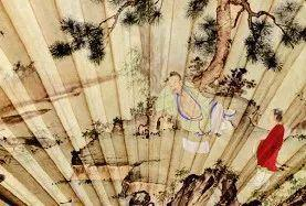 ▲&nbsp;&nbsp;明宣宗 《松下读书图》局部