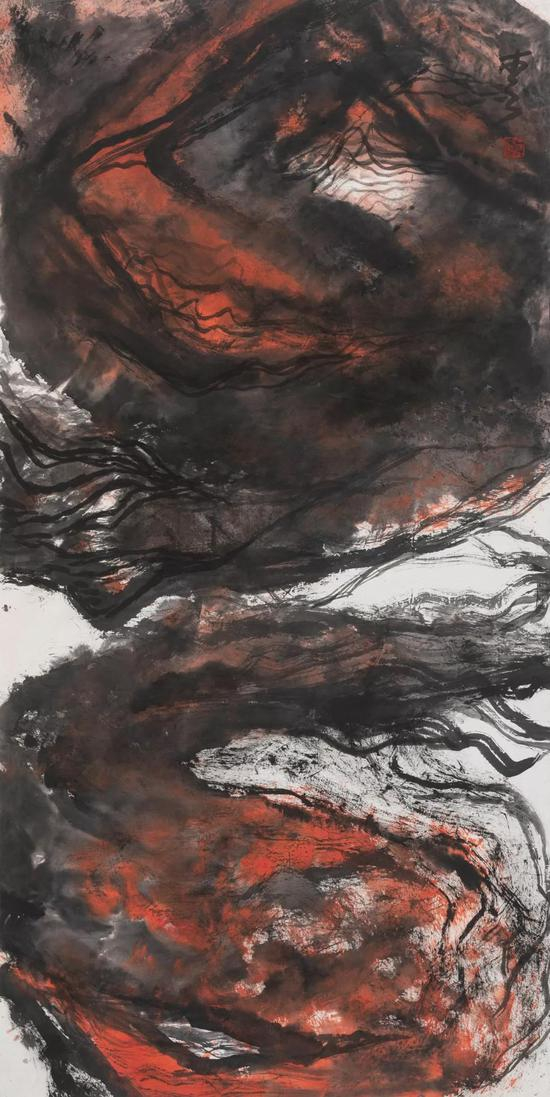 思我疆土 纸本水墨 69.3×137.7cm 2018