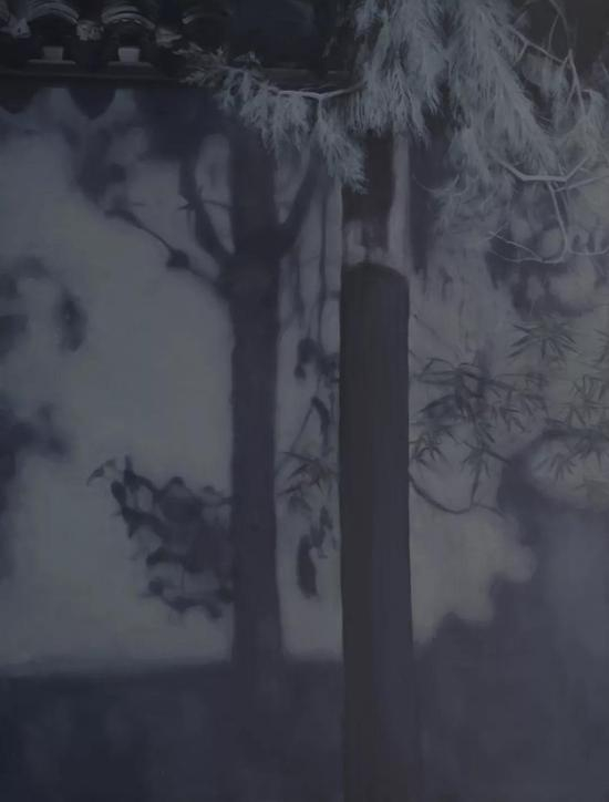肖丰《静谧的时光》布面油画 180×140cm&nbsp;2018年