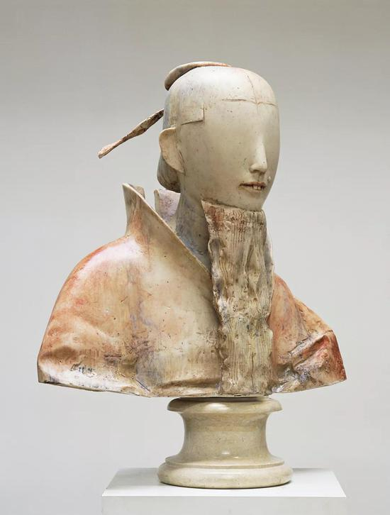 《行者》玻璃钢着色，75x60x40cm，2012