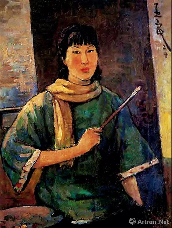 图3 潘玉良 自画像 56cm×40cm