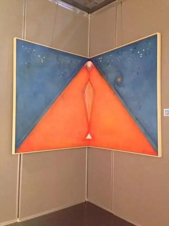 “姬点-匕年前即公元2015年”视角二 &nbsp; 2015 &nbsp; 油画 &nbsp; 140x120cm x2