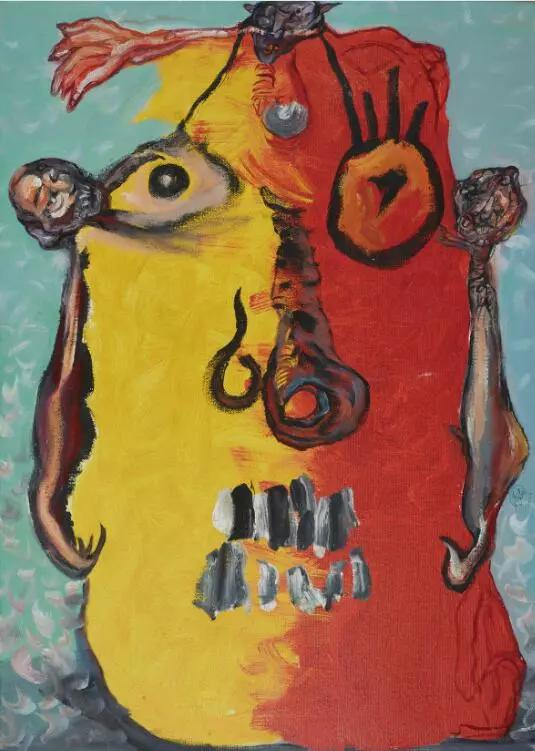 黄药 &nbsp;红色幻想 油画 70x50 2016