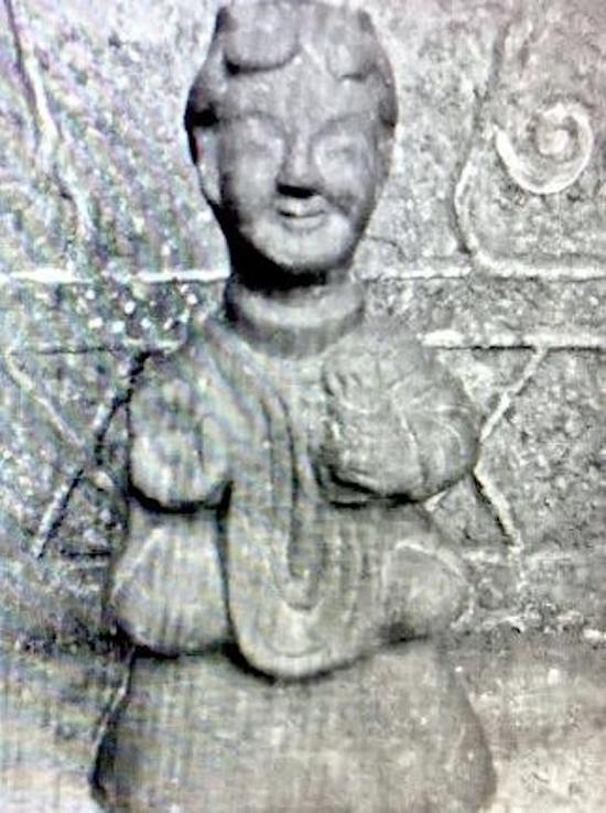 陶塑佛像 四川宜宾汉墓出土