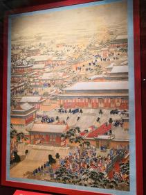 绢本设色画作《万国来朝图》
