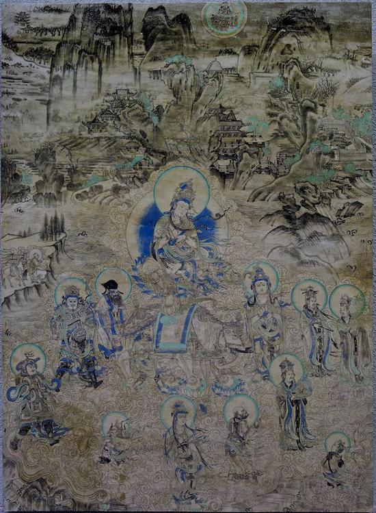 榆林窟第三窟西壁南侧《普贤变》（复制品） 谢继胜拍摄
