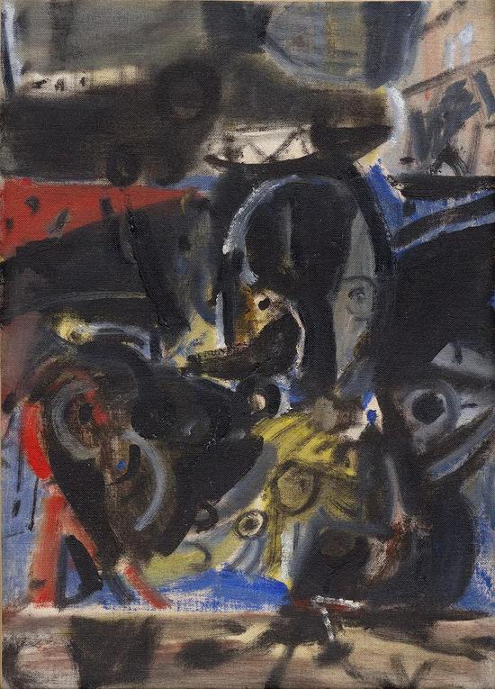 《无题111》 吴大羽 布面油画 52.7×37.8cm&nbsp; 约1980年
